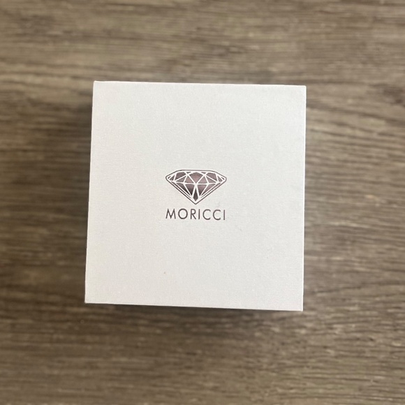 18 K Gold Plated Sterling Silver Hoop Earrings 30 mm Moricci New With Tags - Picture 4 of 6